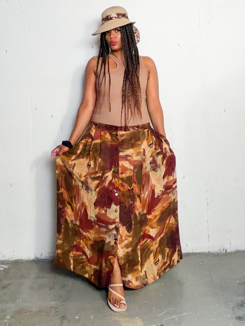 Michael Anthony Vintage Maxi Skirt, fits 14